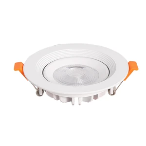 Modern Design Round LED Spotlight Air Tight Aluminum Matt White Housing Embedded Recessed Spotlights