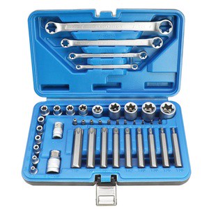 44Pcs Star Screw Wrench Torx Metric Hex Socket Bit Set