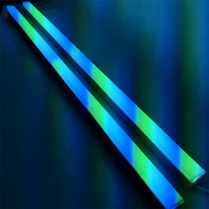 Outdoor Building DC24V SPI Ws2811 Rgb Led Pixel Tube Programable Led Tube bar Light 3D Stage Nightclub Decoration