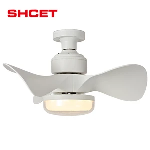Modern 12inch DC Motor Fan LED Light Ceiling Fans Plastic 3 Blades with Remote Control Dimmable 3CCT Fan Light for Living Room