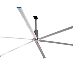 Industrial Ceiling Fan Touch Control 380V Electric Aluminum Alloy Blades Ball Bearing 18ft 10-60RPM Axial Fan 6 Blades Low Noise