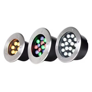New 3W/6W/7W/9W/12W/15W LED Outdoor Ground Garden Floor RGB Underground Buried Lamp Spot Landscape Light AC 85-265V IP67