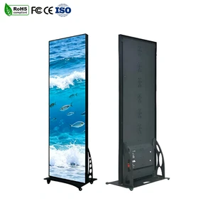 P2.5 P2.0 P1.86 P1.53 P1.25 Magnetic Mounting Full Color LED Waterproof Advertising Panel For Store Window Retail Front Display