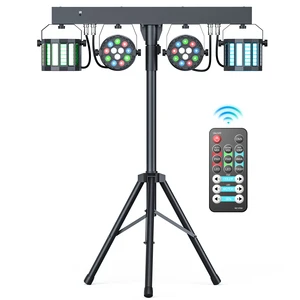 U`King 60W RGBW LED Par Lights Combination Bracket Light DMX512 Stage Effcet Par Light for DJ Disco Wedding Birthday Party