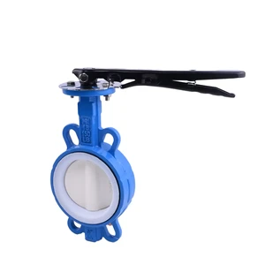 API Custom Factory PTFE Handle Manual Ductile Iron Butterfly Valve for Water Application General Use
