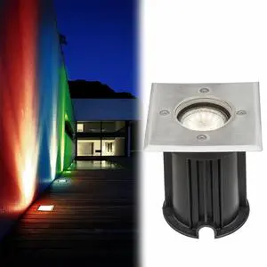 Hot Selling Polished Stainless Steel Square Buried Outdoor Underground Lamp Gu10 35W IP65 for Landscape Application