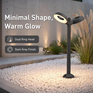 Minimalist Sleek Design 24W AC220V AC110V Outdoor Residential Villa Landscape Illumination LED Bollard Pathway Light