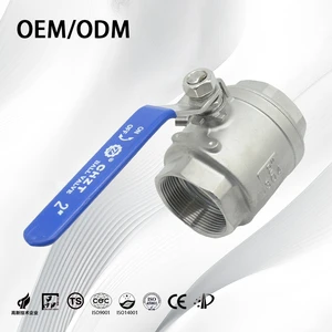 OEM Customizable Stainless Steel 201/304/316 Non-Retention Flow Control 2PC Ball Valve Npt/bsp for Liquid
