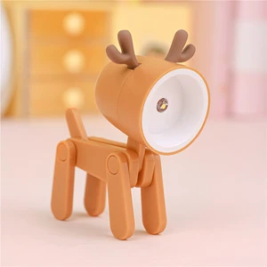 Led Mini Night Lighting Cartoon Pet Folding Small Desk Lamp Ins Style Student Gift
