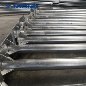 Heavy Duty 10M 12M Galvanized Steel High Wind Resistance Grade 12 Road Lighting Column Street Light Pole