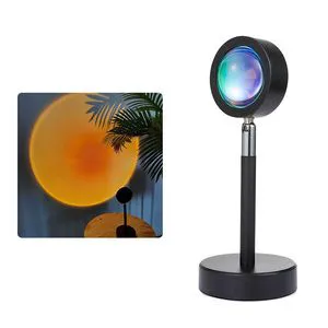 Sunset Lamp Rgb Light Led Light USB Rechargeable Desk Lamp rainbow Projection Home Decor Multicolor China Manufacture