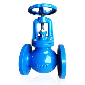 Manufacturer Direct High-Temperature Cast Iron One-Way Water Flanged Globe Valve Manual Power German Standard