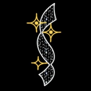 Outdoor Garden Street Decoration Lighting 3D Led Decoration Pole Motif Light Pole Garden Light