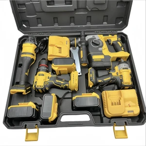 Impact Wrench Torque Tool Set 18V Lithium-Ion Battery-Powered