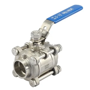 High Quality 3 Body Stainless Steel Ball Valve