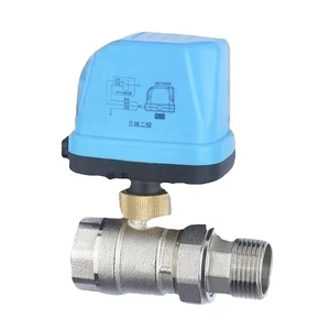 1 Inch DN20-DN25 Pressure 1.6Mpa MALE Thread Live Connection Brass Electric Two-way Ball Valve