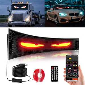 Flexible Car LED Screen Soft Film Light Strips LED Matrix Panel App-Control Custom Designs