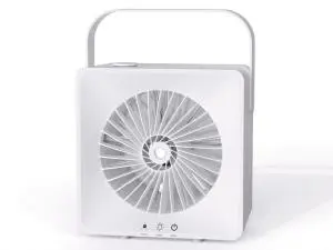 USB Charging Portable Desktop Sleep Quite 3 Speed Air Cooling Fan Nano Humidifier With Colorful Atmosphere Light