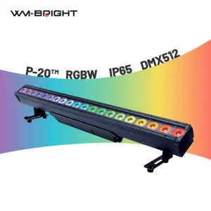 IP65 Outdoor Aluminum Spotlights Pixel Bar P-20 RGBW Stage Lights E27 6in1 LED Ra90 DMX512 Dimmable Black Finish for DJ Disco