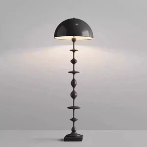 New Small Vintage-Style Iron LED Floor Lamp with E27 Base-Retro Designer Lighting for Living Rooms Bedrooms & Studies