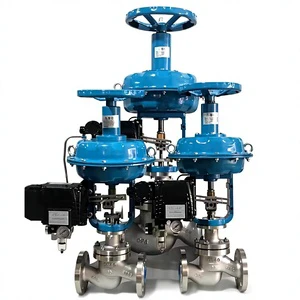 Stainless Steel Control Valve Globe Type Pneumatic Electric Actuated 4-20mA Modulating Flow Control