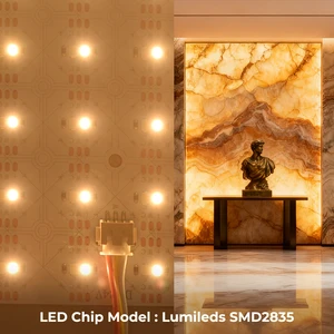 Ultra Thin LED Sheet Panel Flexible Cuttable DC24V SMD2835 Backlight Sheet CRI 90/95 High Brightness Hotel Lighting Dimmable
