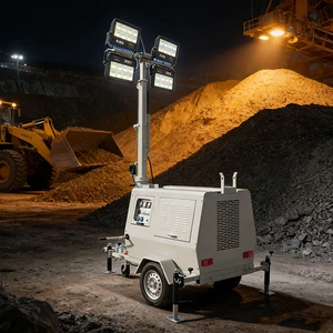 China Brand Strong Power Wind Resistant Light Tower Mobile Light Towers LED Light Tower Battery Light Tower