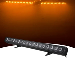 18X18W LED Washer Light Waterproof RGBW 4in1 Auto Mode DMX 512 Control City Color Strobe Effect IP65 Wall Washers for Hotels