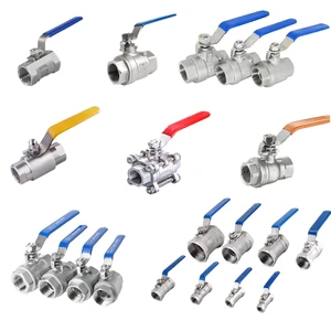 1/2 Water Ss Ball Valve Stainless 316 304 Stainless Steel Ball Valve Price Customized OEM Importers Parts Handles Manufacturer