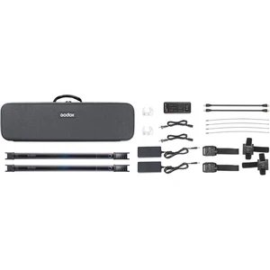 Godox TL60 RGB LED Tube Light 2-Pack Kit, Handheld Dimmable RGB Light Stick for Outdoor Video Portrait Photography Shooting