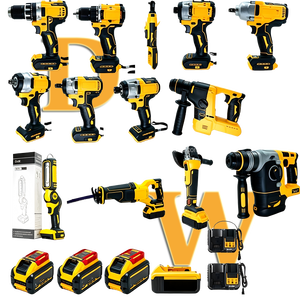 20V Cordless Power Tool Combo Kit 13PCS Brushless Electric Tools Set with Drill Jigsaw Grinder Sander Battery Charger