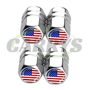 4Pack Aluminum Car Tire Valve Caps Tyre Valve Stem Cover Air Dust Wheel Rim Cap
