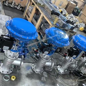 Stainless Steel 3-Way Pneumatic Control Valve, Internal Thread, Solenoid Actuated, Flow Diversion for Water Gas Service