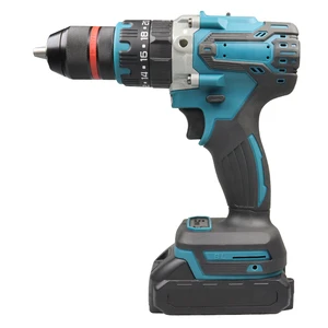 Portable Cordless Brushless Li-ion Battery Power Set Hand Tools Motor Impact Electric Drill Machine with 20 Gears .and 3 Models