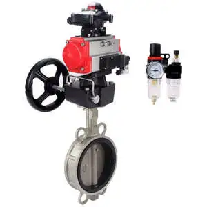 DNOVA Butterfly Valve Stainless Steel AISI 316l Compact Flanged PN16 Manual