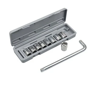 Professional 10pcs Workshop Repair Hand Tools Set Metric Socket Tool Sets in Toolbox Toolkit OEM Customization Supported
