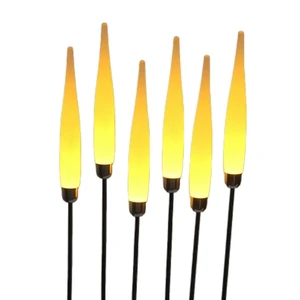 Acrylic Outdoor LED Lawn Lamp New Waterproof Fiber Plug-in Decorative Reed Lamp Luminous Can Be Used for Garden Lighting.