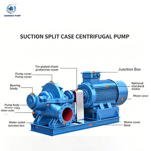 Double Suction Multistage Pump Ultra High Pressure 2000 L/min Flow Rate Customized Support for Industrial Boilers