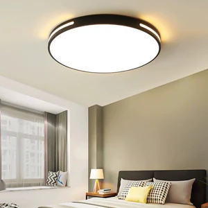 Modern Ultra-Thin LED Hollow Ceiling Lamp for Kitchen Living Room Bedroom Hotel 220v Iron Base 6500K 3000K Key Switch Wholesale