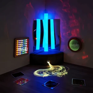 Autism Therapy Lights Water Bubble Wall Panels Sensory Integration Color Change LED Infinity Tunnel Light Panel