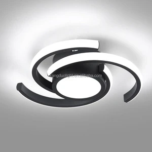 Modern LED Surface-Mounted Ceiling Lamp with Iron & Acrylic Construction Small Size for Bedrooms and Hallways