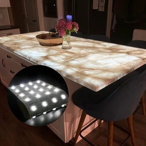 RAYMATES Lensed Matrix LED Sheet CRI90 Flexible Cuttable SMD2835 32leds Led Panel Sheet Backlight for Marble