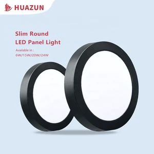 Surface Mounted LED Panel Light High Brightness Aluminum+PC Round/Square Easy Installation Lighting Fixture