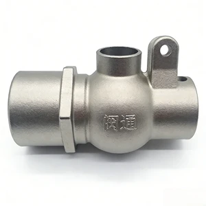 304 Stainless Steel Silica Sol Investment Casting Three-way Valve Body
