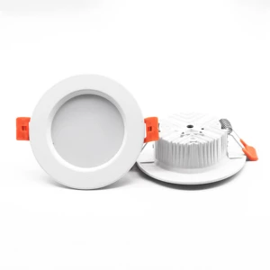 How Bright High Quality Panel Lamp Smd Commercial Aluminum White Round Ceiling Spotlight Led Recessed Downlight for Office Hotel