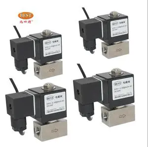 High-Potential 12V 24V DC 220V 110V AC Hydraulic BEST Z351-B CE ISO PTFE Sealed Solenoid Control Valves PN250 Air Steam Media
