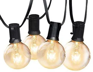 Wholesale 25Ft 50Ft G40 Garden Patio String Lighting IP44 Waterproof Outside Globe Hanging String Lights for Birthday Party Yard
