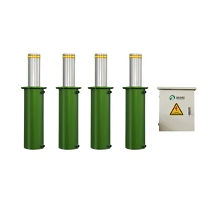 XZL Full Automatic Lifting Column Electric Hydraulic Lifting Bollard Remote Control Retractable Ground Bollard