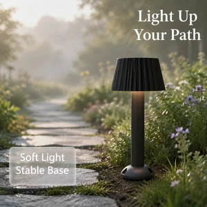 Modern Striped Shade Outdoor Lawn Light 12W 3000K Warm White Sand Black/Gray Aluminum Tube Villa Walkway Bollard Lamp