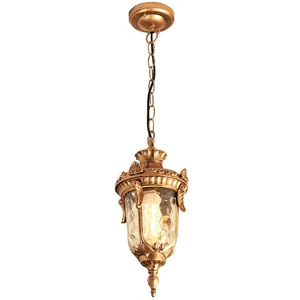 European Style Retro LED IP65 Waterproof Aluminum Die-casting Hanging Chandelier 5-Year Warranty for Outdoor Ceiling Light